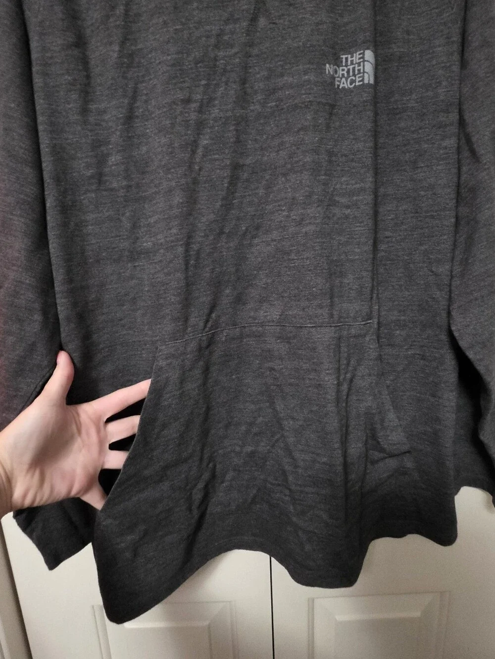 The North Face Men's Gray Hooded Lightweight Pullover Size XXL